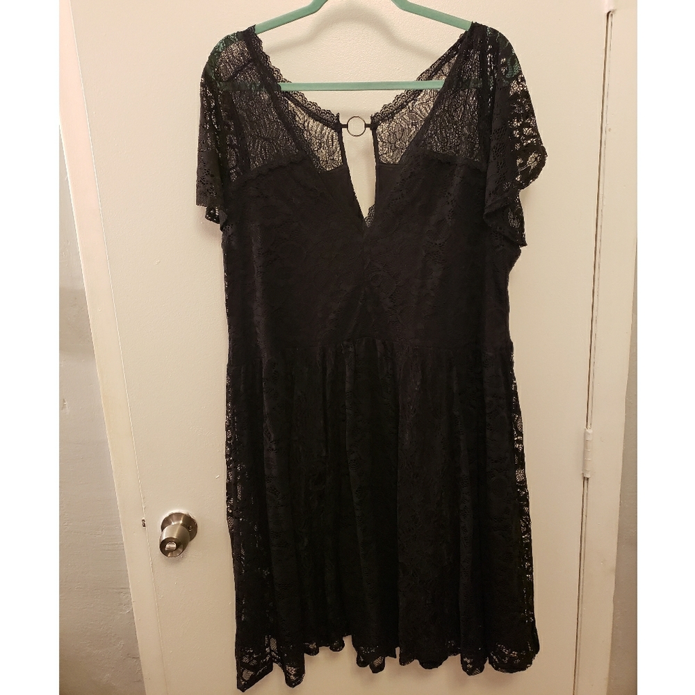 Black Lace Skater Dress from Torrid